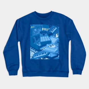 Synthesizer Art for Electronic Musician and Music producer Crewneck Sweatshirt